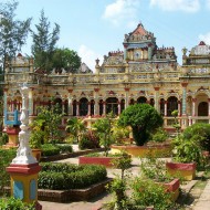 Vinh Trang Pagoda Mekong Delta Vietnam
